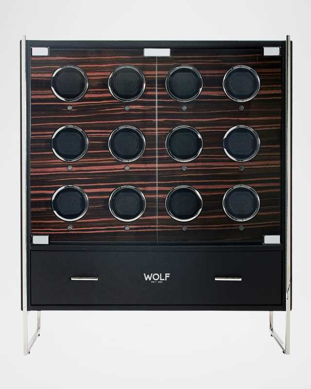 Roadster 12-Piece Watch Winder Cabinet